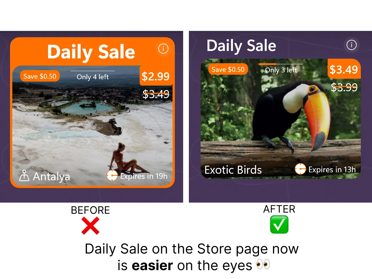 Daily Sale Card Minimization