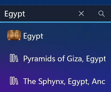 Egypt search results