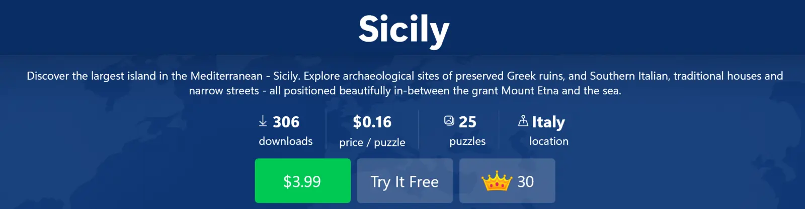 Sicily puzzle pack header