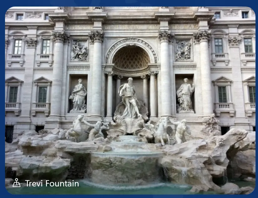 Trevi fountain geotag
