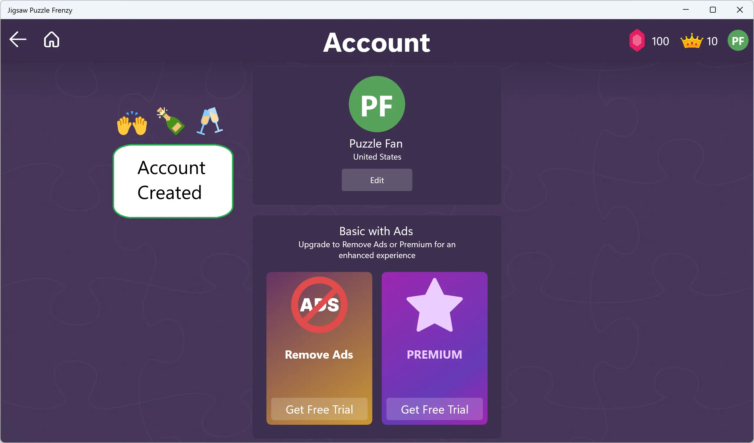 Create Account Step 7