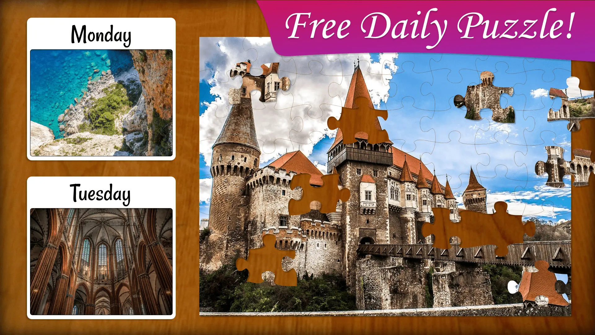 Jigsaw Puzzle Frenzy: screenshot of a free puzzle image