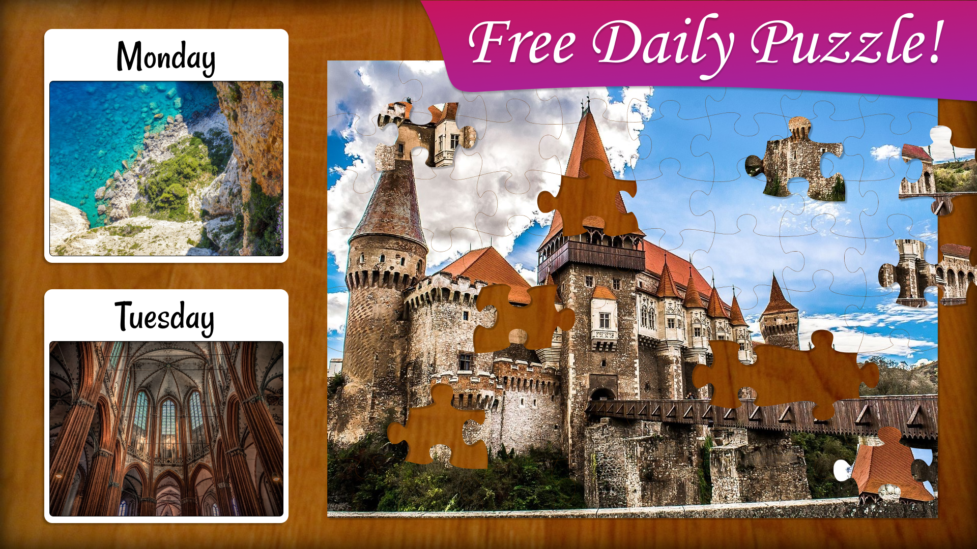 Jigsaw Puzzle Frenzy: screenshot of a free puzzle image